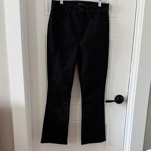 Ann Taylor Black High Rise Boot Crop Jeans